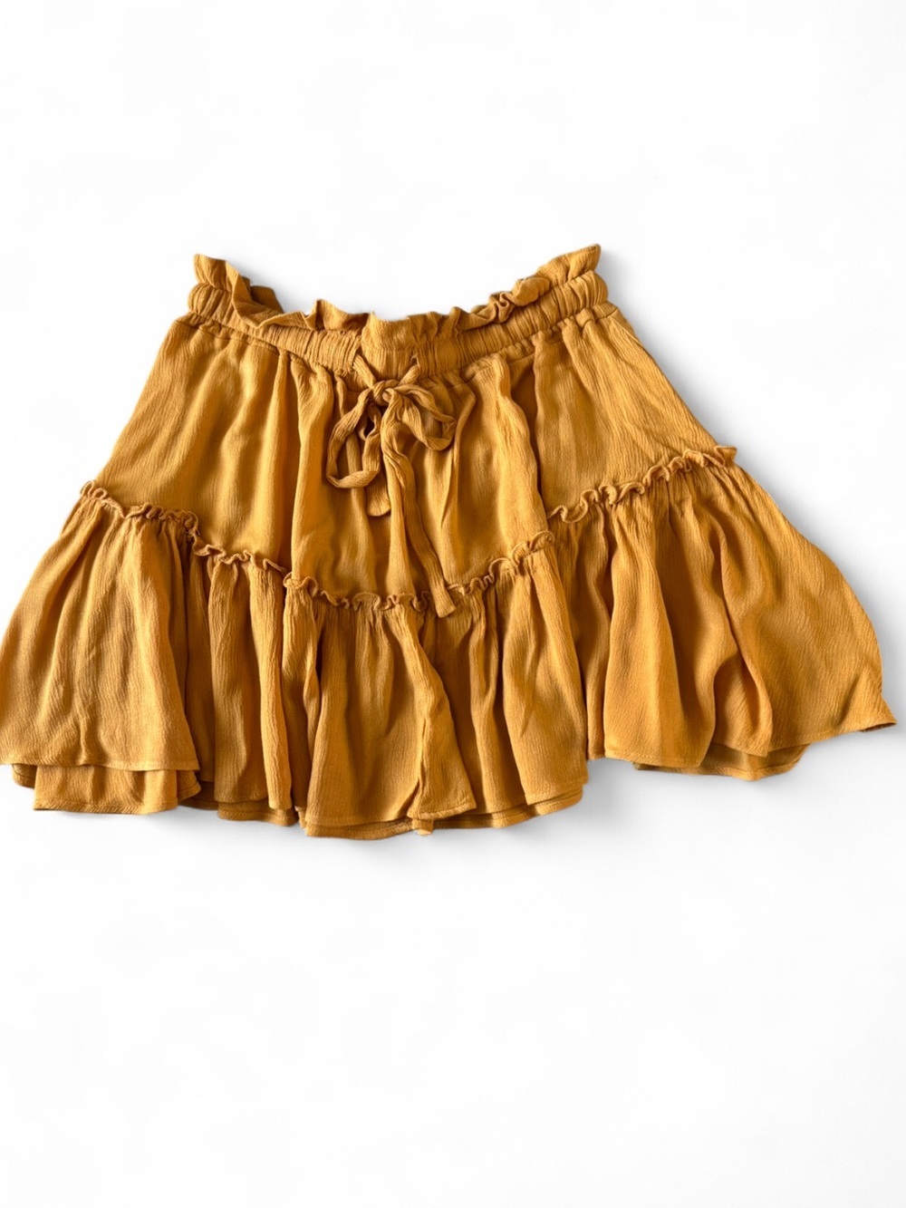 Yellow Ruffled Skirt